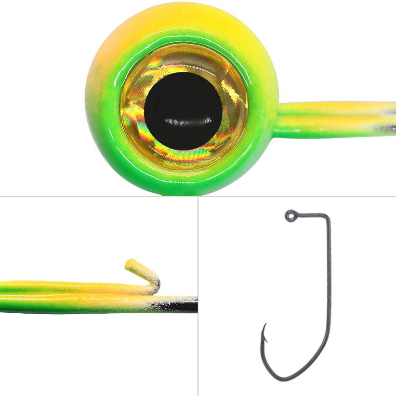 XFISHMAN Crappie Jig Heads Kit With Underspin Spinner Blade, Lures and Jigs for Fishing - 30 & 50 Pack, 1/8, 1/16, 1/32 oz - Image 4